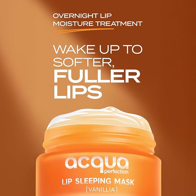 Overnight Lip Sleeping Mask - Intense Moisture Lip Night Treatment with Shea & Murumuru Butter - Hydrating Lip Care & Repair for Dry Cracked Lips, 8 Hour Hydration