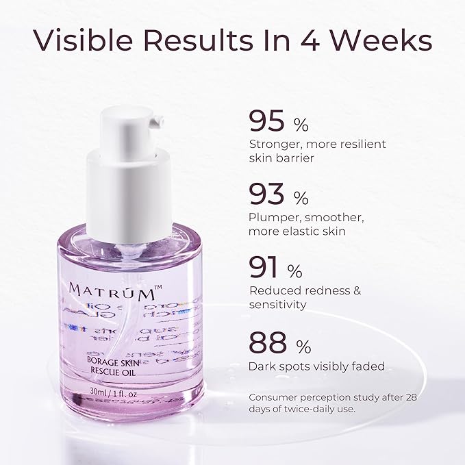 Organic Barrier Repair Face Oil, Deep Hydration & Redness Soothing, Firming & Brightening with Squalane, Niacinamide, Vitamin E & Rosehip Seed Oil, Gua Sha Oil for Dry & Sensitive Skin