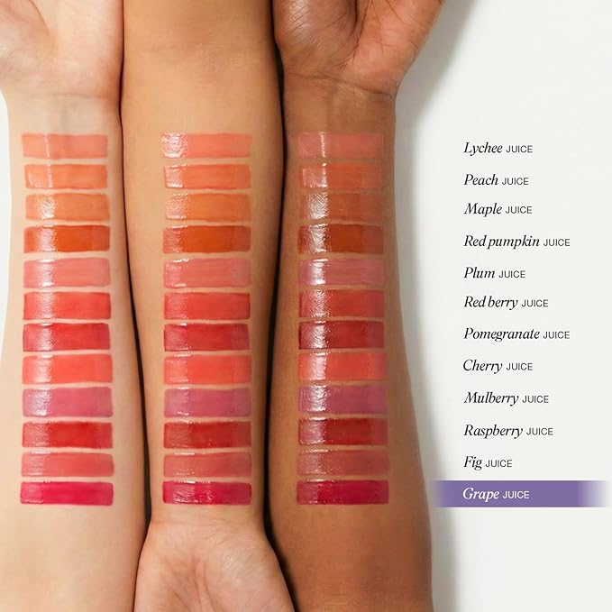 INGA Water Glow Melting Balm - Hydrating Tinted Lip Balm with Soft, Melt-On Texture, Natural Sheer, Glass-Like Finish with Non-Sticky, Lightweight Comfort (GRAPE JUICE)