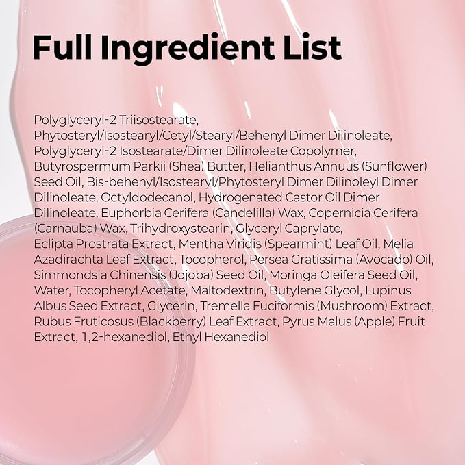 MOTHER MADE Vitamin E Vegan Lip Mask Lip Care Balm,with Organic Shea Butter, Natural Oils, Vegan Collagen, Gifts for Women, Korean Skin Care, 0.46 fl.oz.