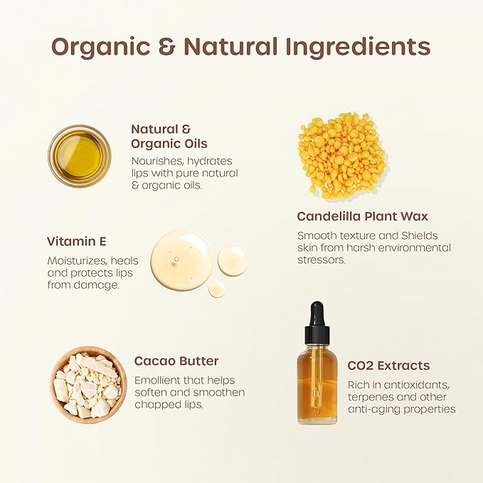 ILIKA 100% Natural Lip Balm - 2X Volume, Organic, Plastic-free, Vegan, Cruelty-Free, COSMOS Certified Organic, PETA Certified, Plant-Based, Biodegradable Tube, 2 Pack, Orange Tangerine - 0.3 Oz each
