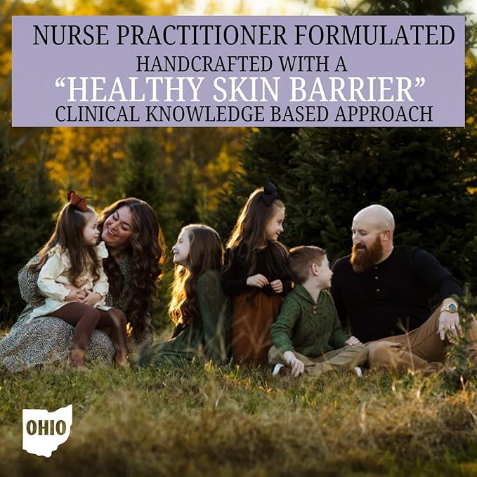 Emulsified Face Sugar Scrub, Organic squalane oil/Castor oil: infused Chamomile, Kokum Butter, Purple Clay, Colloidal Oatmeal, Manuka Honey-Gentle exfoliant: Dry/Sensitive/Acne-Prone (NURTURE)