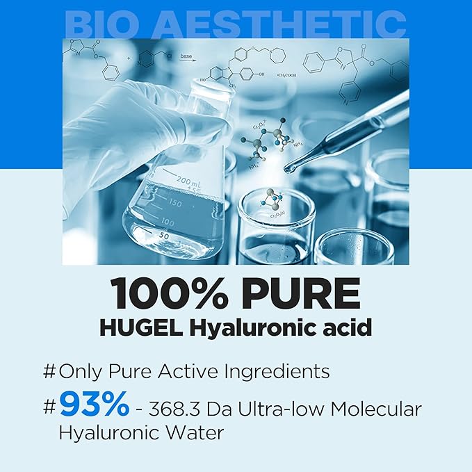 WELLAGE Real Hyaluronic Toner 100 for face, Korean Beauty Toner, 93% Hyaluronic Acid Water, Hydrating for Dry Skin - Deep, Quick Absorption, Hypoallergenic, 10.1 fl.oz + Cotton Pads 60ea