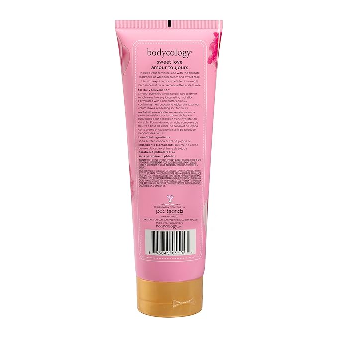 Bodycology Shea Butter Body Cream, Sweet Love, 8 oz (Pack of 2)