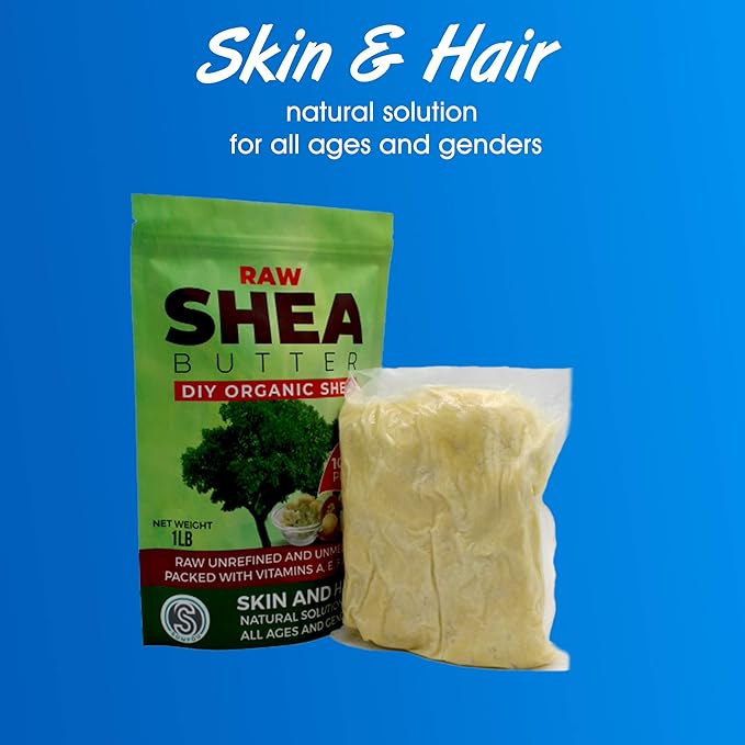 Organic Shea Butter DIY - 16 oz Unrefined, Pure, 100% Natural, Handmade and Fragrance Free | Hair and Body Butter …