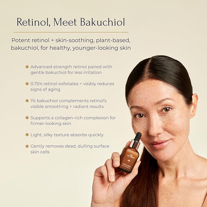 Tru Alchemy Retinol Reset Revitalizing Retinol Serum for face - Wrinkle Appearance Serum & Cream for Face w/Bakuchiol, Niacinamide for Overnight Renewal w/Long-Term Radiance - 1 fl oz (2-Pack)