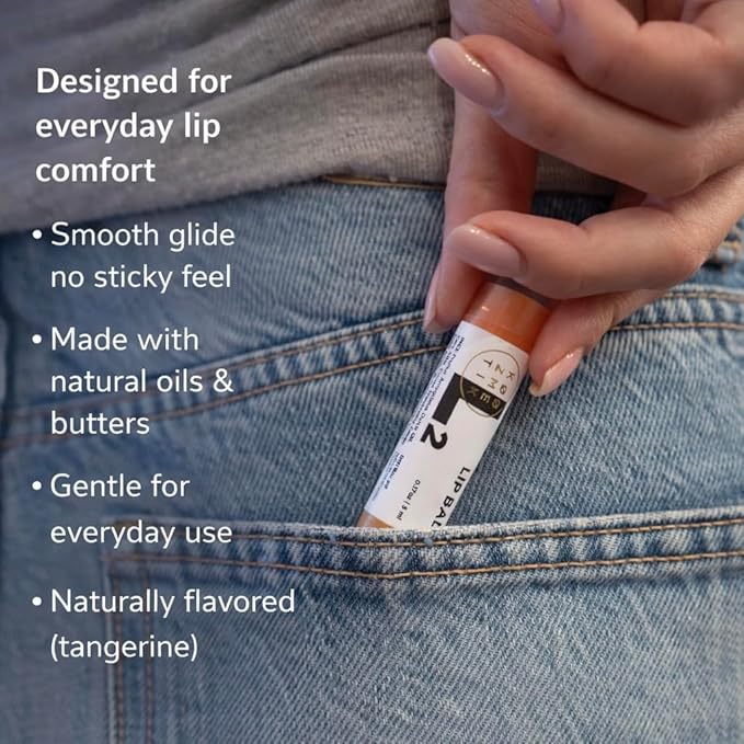 Tangerine Lip Balm | 100% Natural Lip Moisturizing Care with Shea Butter, Cocoa Butter, Beeswax & Almond Oil | Hydrating Repair Formula for Soft, Smooth & Healthy Lips | L2 KØØZMETIK