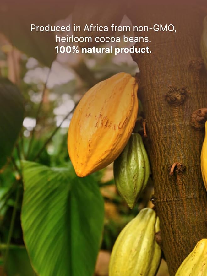 Organic Raw Cocoa Butter | 100% Pure,Natural & Unrefined, 3,53 oz, for Skin and Hair Care
