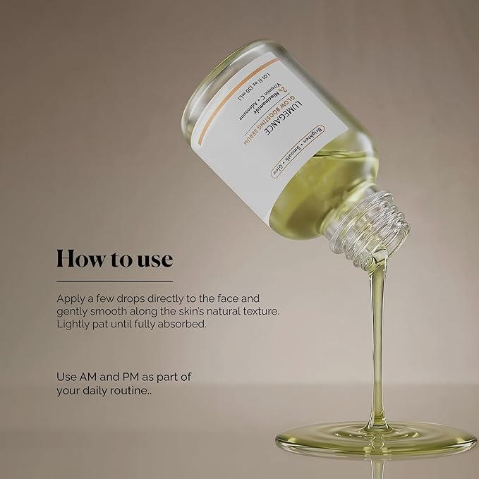 Lumegance Vitamin C Serum With Niacinamide, Hyaluronic Acid & Adenosine – Hydrating Serum for Glowing Skin – Gentle Skin Brightening for Even Tone – Gentle Korean Skincare for Hydration & Fine Lines