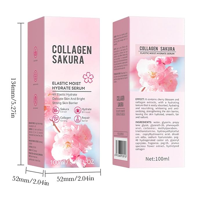 Nourishing Face Essence 100ML for Women and Girls Intensive Liquid Hydration to Revitalize Dry Skin for a Smooth and Supple Complexion Sakura Essence One Size