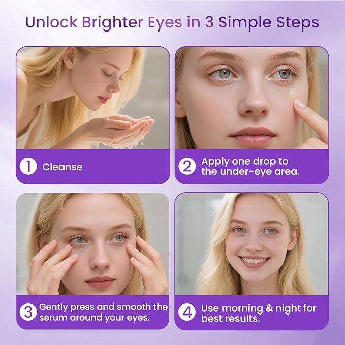 Eye Cream for Dark Circles and Puffiness, Hydrating Under Eye Cream for Dark Circles, Anti Aging Dark Circle Eye Cream for Fine Lines, Wrinkles, Firming Eye Contour, 1.06 oz-BH333