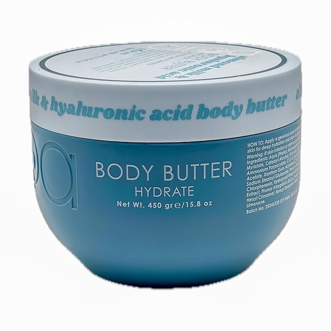 Ciroa Ultra-Hydrating Body Butter With Shea Butter And Glycerin Almond Milk And Hyaluronic Acid 15.8 oz