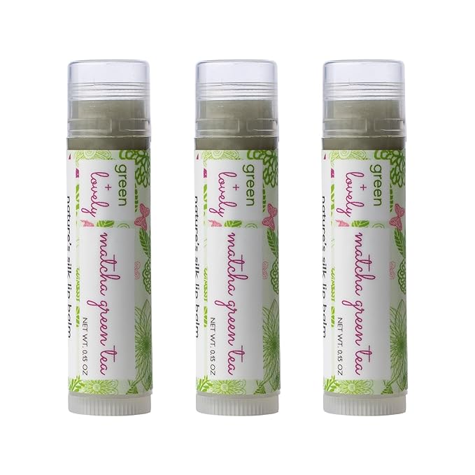 Nature's Silk Lip Balm, Organic (Matcha Green Tea)