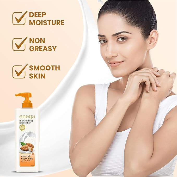 Almond Moisturising Body Lotion for Dry Skin 750 ML, (25.35 Ounce), Winter Essential Body Lotion, Almond Oil Skin Smooth and Deep Nourishing