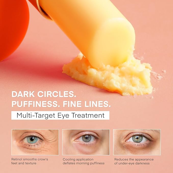 VELAMO ADVANCED Retinol Eye Stick: Renewing & Firming Under Eye Balm for Dark Circles, Puffiness, Fine Lines & Wrinkles - Travel Essentials, Portable & Perfect for On-the-go Use, 0.1 OZ/3g