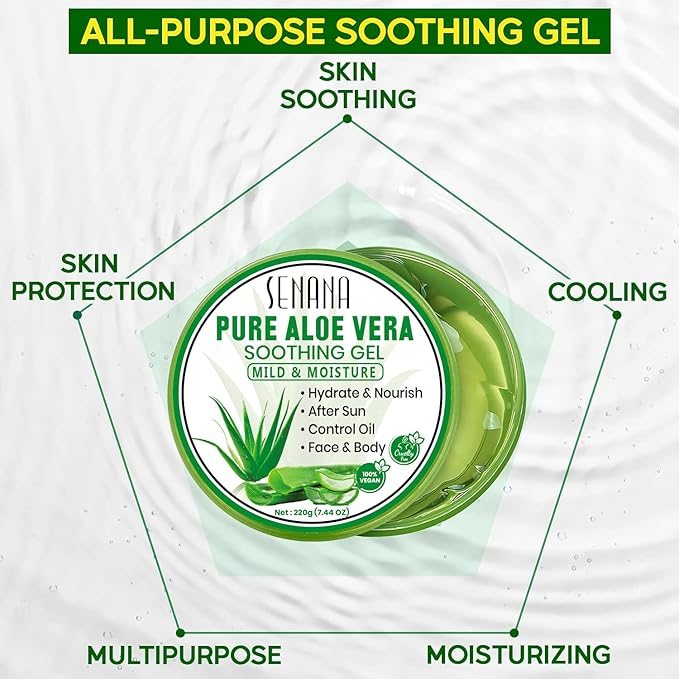 Aloe Infusion Body and Face Moisturizer - Natural Moisturizing Cream with Aloe Vera - Skin Care for Dry Skin, Anti Wrinkle, Acne Scars, Rosacea, Psoriasis Eczema Cream Lotion Unisex (1 PACK)