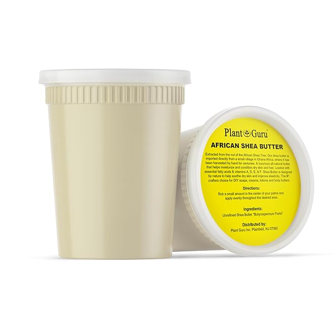Raw African Shea Butter 32 oz. Bulk 100% Pure Natural Unrefined IVORY - Imported From Ghana - Ideal Moisturizer For Dry Skin, Body, Face And Hair Growth. Great For DIY Soap and Lip balm Making.