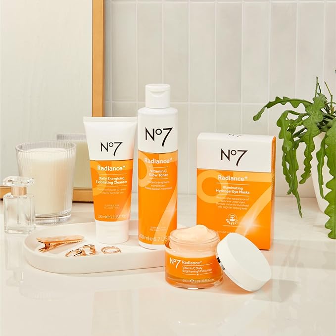 The Boots No.7 Radiance+ Vitamin C Daily Moisturiser, 1.6 Fl Oz (Pack of 1)