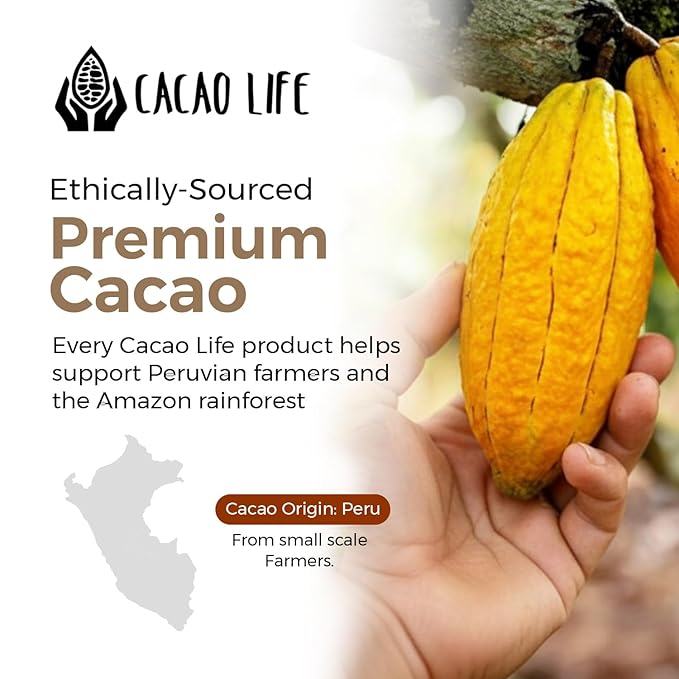 Organic Cacao Butter Kibble | Food-Grade Cocoa Butter Chunks | USDA Organic, Gluten-Free | For Baking, Chocolate Making & Skincare | 8 oz