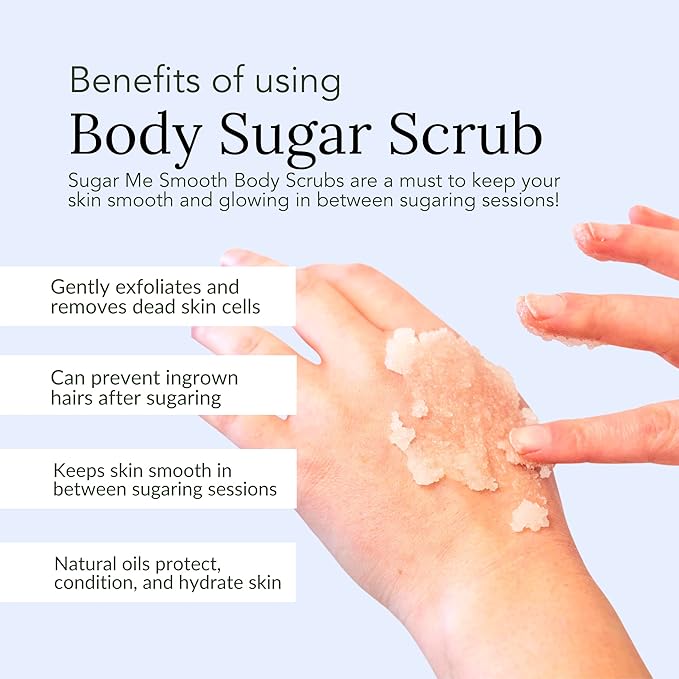 Sugar Me Smooth Body Scrub - (Tropical Mango) Ultra Hydrating and Exfoliating Sugar Scrub for Nourishing Essential Body Care for Women All Natural Exfoliation Scrub