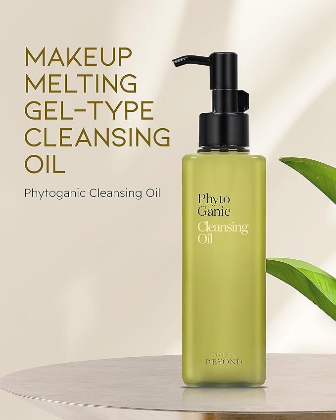 BEYOND Phytoganic Makeup Cleansing Oil (6.8fl oz) - Vegan Formula Korean Skin Care. Gel-Type Oil Cleanser for Heavy Makeup and Impurities Removal, Clean Herbs, Phyto-Biome