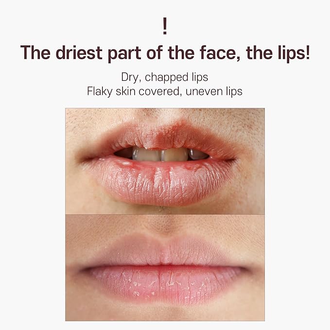 Korean Mini Lip Balm Hydrating Glow Lip Mask (Berry) 10g, 12hrs Long-lasting Overnight Moisture Butter for Women