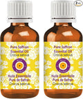 dève herbes Saffron Essential Oil (Crocus sativus) Pure | Non-Sticky | Non-Greasy | Lightweight | Men & Women | All Skin Types | Steam Distilled 5ml X 2 (0.33 oz)