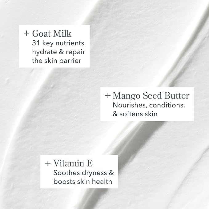 Beekman 1802 Whipped Body Cream – Rich Body Butter & Moisturizing Body Cream, Goat Milk Lotion, Shea Butter & Vitamin E, Hydrating Body Moisturizer for Dry Skin - Juicy Peachy Lychee 8 oz