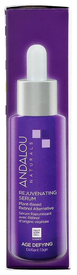 Andalou Naturals Rejuvenating Serum with Plant Based Retinol, 1 Oz