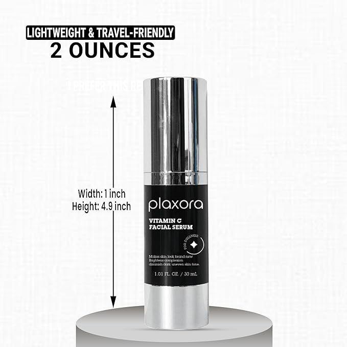 Vitamin C Brightening Serum – Anti Aging Face Serum with 15% 3-O-Ethyl Ascorbic Acid + 2% Arbutin + Peptide Complex & HA, 30 mL / 1.01 fl oz