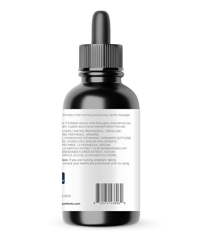 Hyaluronic Acid Serum with Vitamin B5 for Face | Lightweight Hydrating Face Serum for Dry & Sensitive Skin | 4 Types of HA at 2% with Vitamin C & E | Oil-Free & Fragrance-Free, 4 fl oz
