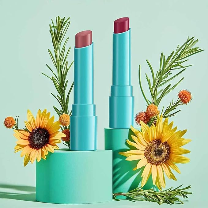 Charm Kiss Lip Tint Hydrating,Hydrating Lipstick,Powerful Moisturizing Water Lipstick Natural Ingredients, Non-Sticky And Long-Lasting, Glossy Lip Tint Stain for Women (2# Dusty Rose)