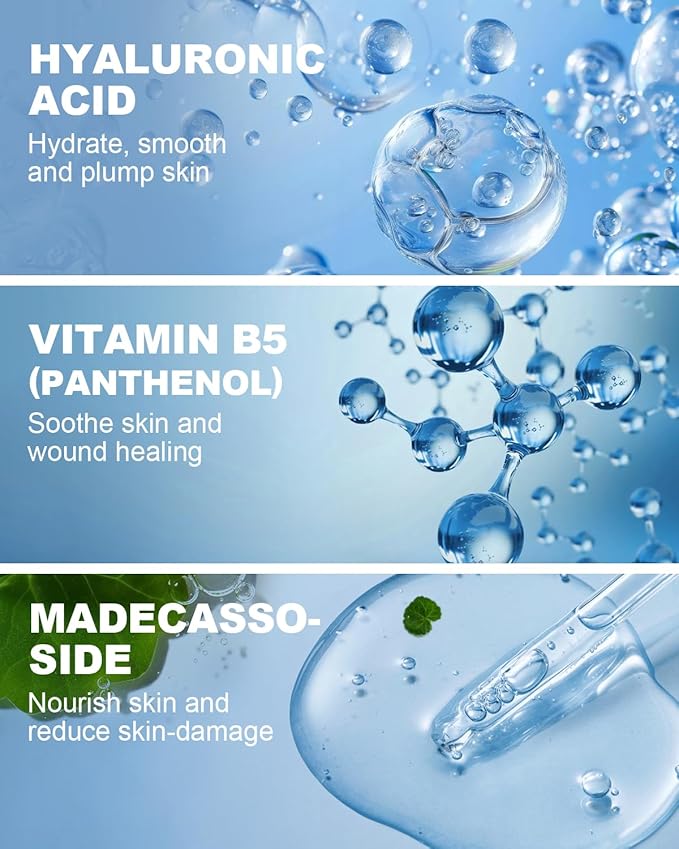PU PLANTO B5 Hyaluronic Acid Serum for Face 2oz - Triple Pure Hyaluronic Acid 2% with Vitamin B5, Anti-aging Facial Serum for Fine Lines & Wrinkles, Hydrating Serum Dry Skin Moisturizer Fragrance Free