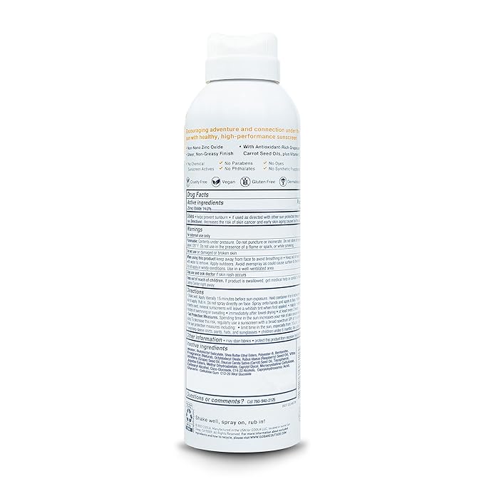Bare Republic Mineral Sunscreen SPF 30 Sunblock Spray, Sheer and Non-Greasy Finish, Coconut Mango Scent, 6 Fl Oz