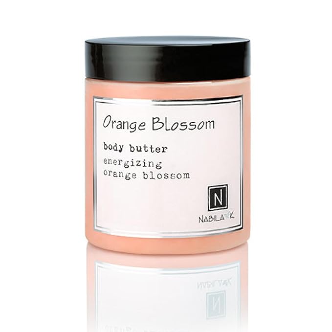 Nabila K Body Butter - Daily Moisturizer for Body Care - Skin Hydrating Deep Moisturizing - Natural Ingredients - Orange Blossom - 9 oz