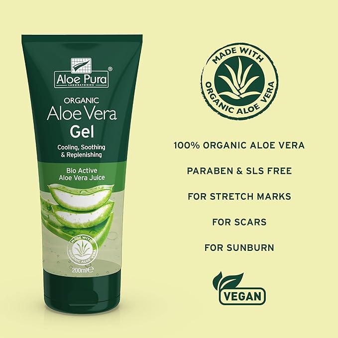 Aloe Pura Organic Aloe Vera Skin Gel 6.8 fl oz