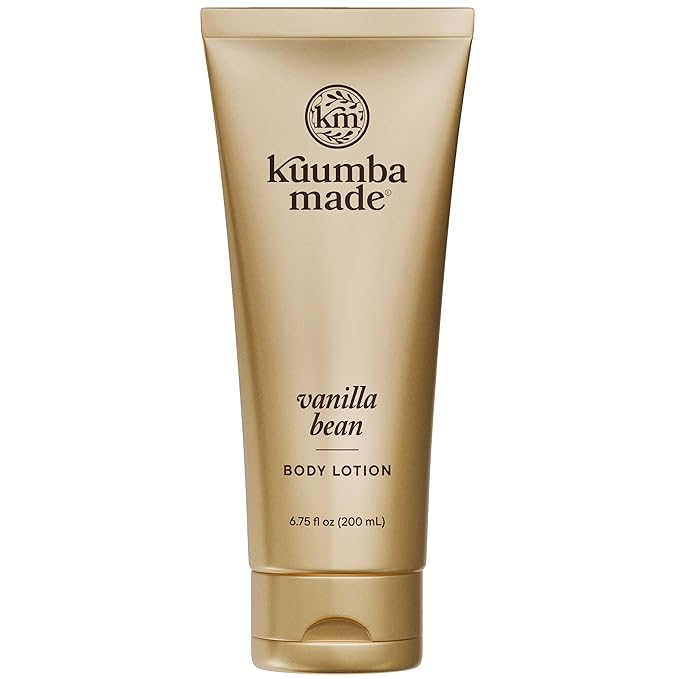 Kuumba Made Vanilla Bean Body Lotion, Hydrating Daily Moisturizer with Shea Butter & Botanical Oils, Vegan, 6.75 Oz