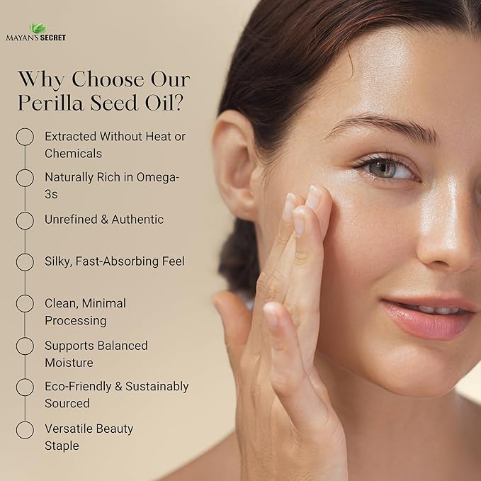 Perilla Seed Oil Omega-3 Essential Fatty Acid and Alpha-linolenic Acid for Skin