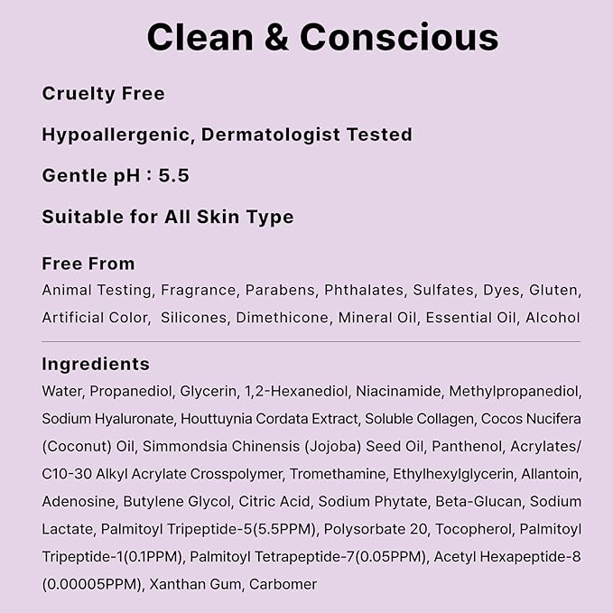 DearMYDEW Multi Peptide Complex Serum, Matrixyl 3000, Argireline, Vegan Collagen, Niacinamide, Hyaluronic Acid for Anti-Aging, Anti-Wrinkles, Collagen Boost for Elasticity, Korean Skincare, 1Fl Oz