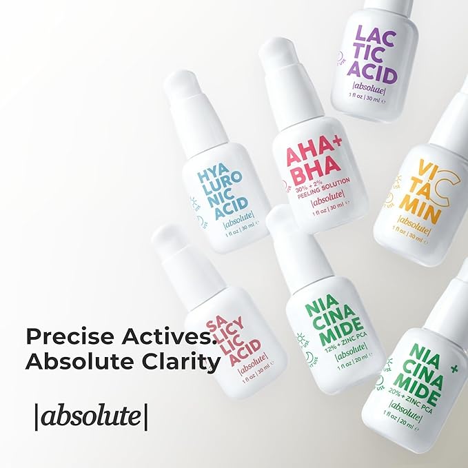 Absolute 20% Niacinamide + 1% Zinc PCA Serum – High-Strength Oil-Balancing Serum for Smoother, More Even-Looking Skin