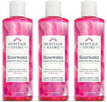 Heritage Store Rosewater, Refreshing Facial Splash for Glowing Skin, with Damask Rose, All Skin Types, Rose Water for Face Made Without Dyes or Alcohol, Vegan & Cruelty Free (8oz, 3pk)