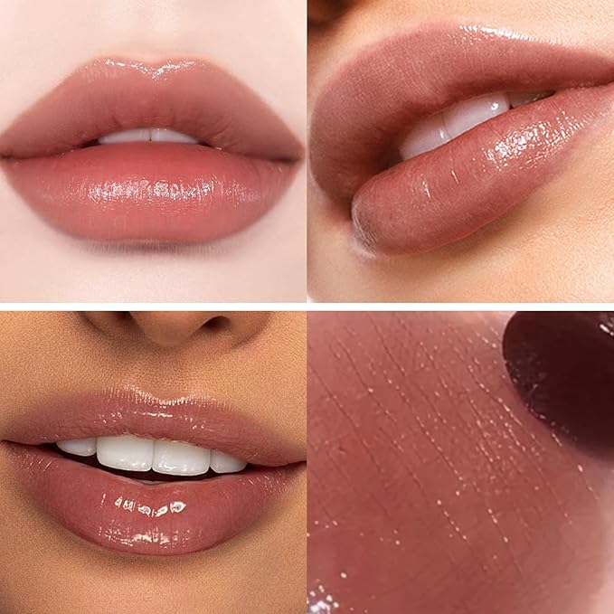 Honey Lipstick Tinted Lip Balm, Hydrating Sheer Lip Color for All Skin Tones, Moisturizing Lightweight Lip Balm with Natural Shine, Nourishing Glossy Black cherry Tint