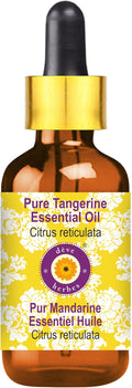 dève herbes Pure Tangerine Essential Oil (Citrus reticulata) with Glass Dropper Steam Distilled 15ml (0.50 oz)