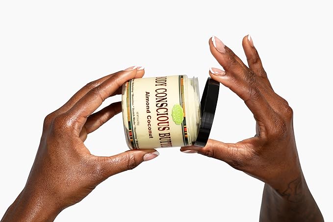 Lulu's Holistics Natural Almond Coconut Body Butter - Hydrating Cream for Soft, Smooth Skin