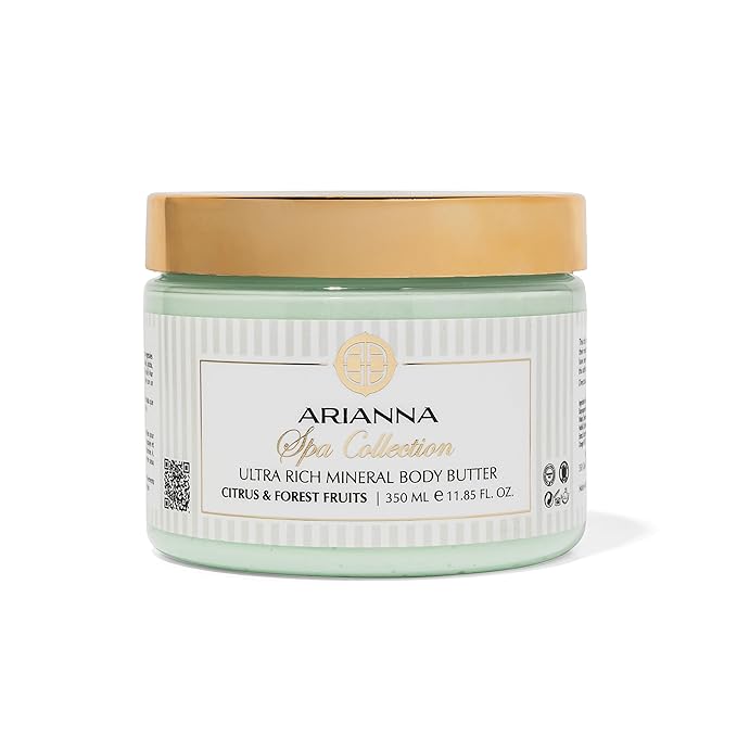 Ultra Rich Mineral Body Butter Dead Sea Body Butter For Dry Skin Repair Rich Vegan Hydrating Moisturizer (Citrus & Forest Fruits)