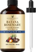 Batana & Rosemary Hair Oil – 2 Fl Oz – Scalp Treatment & Strengthening for Thinning, Dry Scalp, Split Ends – Natural Hair Oil for Women & Men – Intensive Repair & Nourishing Formula