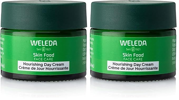 Weleda Skin Food Face Care Nourishing Day Cream,1.3 Fluid Ounce,Plant Rich Moisturizer with Olive Leaf Extract,Squalane and Chamomile,(Pack of 2)