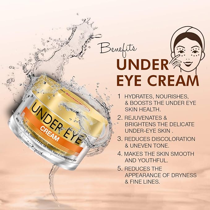 StBotanica Pure Radiance Under Eye Cream - For Dark Circles, Puffiness, Wrinkles and Bags - 50g