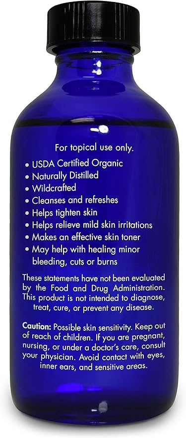 Organic, Witch Hazel – 100% Pure, Witch Hazel, for Face, Acne, Butt, Skin, Scalp, Hair, Body by Zongle Therapeutics, 4 OZ