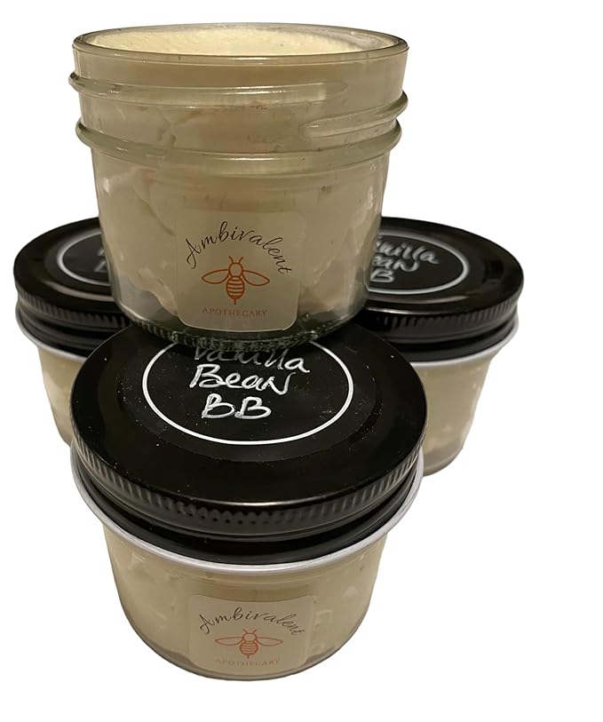 Handmade, All Natural, Organic Whipped Body Butter (Unscented - Sensitive Skin ZERO)